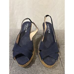 Women's Navy Slingback Espadrilles